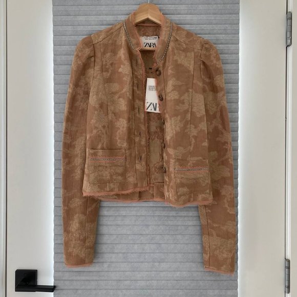 NWT Zara Limited Edition Jacquard Jacket - Picture 12 of 16